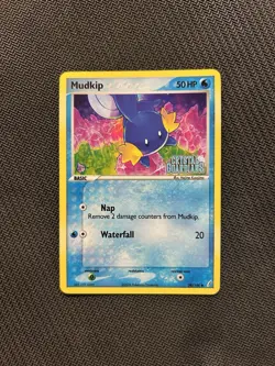 Pokemon TCG Mudkip 58/100 Stamped Reverse! LP/MP Condition! See Description! - Image 1