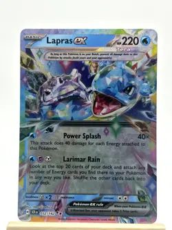 Lapras ex 32/142 Double Rare Stellar Crown Pokemon Near Mint - Image 1