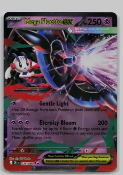 Mega Floette ex 035/086 Double Rare ME04: Chaos Rising Pokemon Near Mint - Image 1