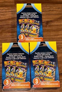 Pokemon TCG Surging Sparks Booster Bundle Sealed 3 Packs New Lot Of 3 MJ Holding - Image 2