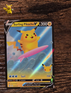 The Pokemon Company Surfing Pikachu V 008/025 Celebrations Holo Ultra Rare - Image 1