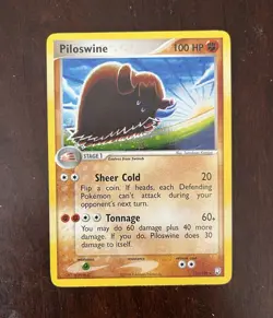 Pokemon Piloswine 13/109 Team Rocket Returns Holo Rare 100 HP Stage 1 Eng 2004 - Image 1