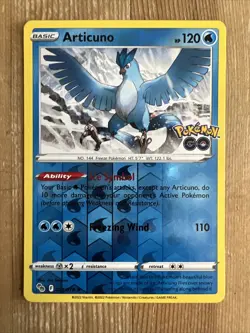 Articuno 024/078 Reverse Holo Pokemon TCG Pokemon Go NM - Image 1