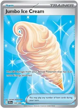 JUMBO ICE CREAM 109/086 ULTRA RARE CHAOS RISING POKEMON HOLO NEAR MINT - Image 1