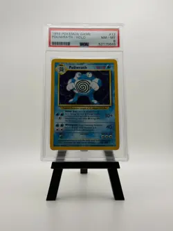 Pokemon TCG Base Set Poliwrath 13/102 Holo Rare English PSA 8 1999 - Image 1