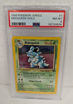 1999 Pokemon Jungle #7 Nidoqueen-Holo PSA 8 - Image 1