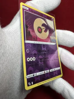 2022 pokemon Card *Lunatone* Pokemon GO Set No. 034/078 Reverse Holo - Uncommon - Image 5