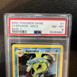 GYARADOS-HOLO PSA 8 2000 POKEMON BASE SET 2 #7 - Image 2
