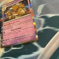 Pokemon Alakazam 003 Mega Evolution Prerelease Staff Promo Card Holo - Image 3
