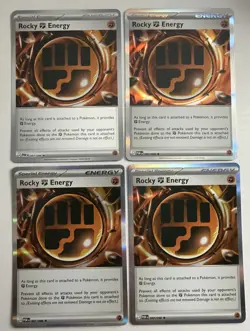[4x Playset] Rocky Fighting Energy 087/088 Perfect Order POKEMON TCG HOLO - Image 1