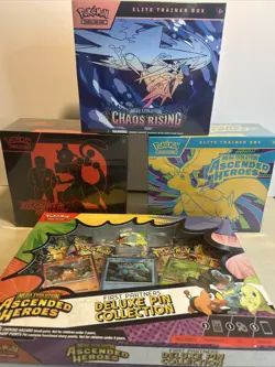Pokemon Tcg Etb Ascended Heroes Chaos Rising Destined Rivals First Partner Lot - Image 1