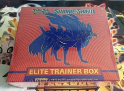 Pokemon TCG Zacian Sword and Shield ETB Elite Trainer Box New Factory Sealed - Image 1
