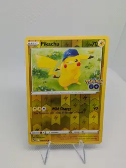 Pikachu 028/078 - Pokemon GO -Reverse Holo Pokemon TCG Card - NM - Image 1