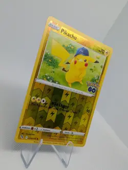 Pikachu 028/078 - Pokemon GO -Reverse Holo Pokemon TCG Card - NM - Image 2
