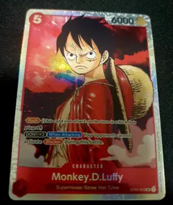 🔥 Monkey.D.Luffy ST01-012 SR Foil One Piece Starter Deck 1: Straw Hat Crew NM - Image 1