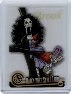 One Piece Morinaga Wafer Choco Clear Card Brook - Image 1