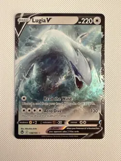 Pokemon TCG Lugia v Ultra Rare Card Swsh12: Silver Tempest Near Mint Condition - Image 1