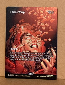 MTG Marvel Super Heroes Eternal MAR Chaos Warp 0069 FOIL Borderless - Image 1