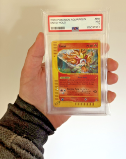 Entei H8/H32 Aquapolis Holo PSA 7 2003 Pokemon e-Reader Vintage WOTC Legendary - Image 3