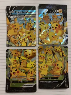 Pikachu V-Union [Set of 4] SWSH: Sword & Shield Promo Cards Holo - Image 1