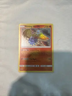 Pokemon TCG Shining Ho-Oh SM70 Holo Card Light Play Near Mint - Image 2