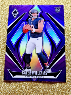 2024 Panini Phoenix Purple Prizm RC Caleb Williams Rookie Holo #151 MINT 💜💜 - Image 3
