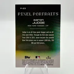 2025 Bowman's Best Aaron Judge #P-23 Pixel Portraits New York Yankees SP *SEE - Image 3