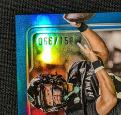 2025 Bowman Chrome University 1st Micah Alejado AUTO BLUE REFRACTOR /150 Signed - Image 3