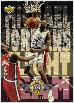 1993-94 Upper Deck Michael Jordan's Flight Team David Benoit #FT3 Utah Jazz - Image 1