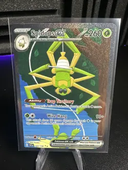 Pokemon TCG Spidops EX Scarlet & Violet Base Set Illustration Rare Card 243/198 - Image 1