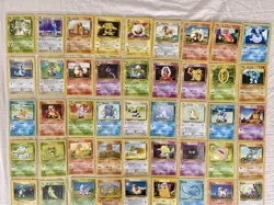 Complete Base Set Non Holos 17-102 Pokemon Cards Vintage Pokemon WOTC TCG 1999 - Image 3