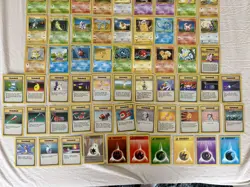 Complete Base Set Non Holos 17-102 Pokemon Cards Vintage Pokemon WOTC TCG 1999 - Image 4
