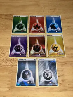Pokemon Stamped Crosshatch Holo Energy Bundle Full Set - Play Pokemon 2010 (LP) - Image 1