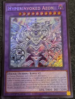 Yugioh! 1x Hyperinvoked Aeon CORI-EN033 Secret Rare 1st Ed NM - Image 1