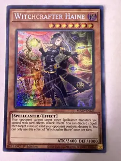 Yugioh - Witchcrafter Haine - Prismatic Secret - 1st - MP20-EN223 - NM - Image 1