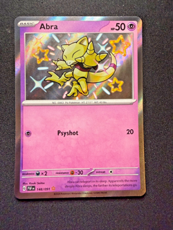 Pokemon TCG Abra 148/091 – Paldean Fates – Baby Shiny – NM - Image 2