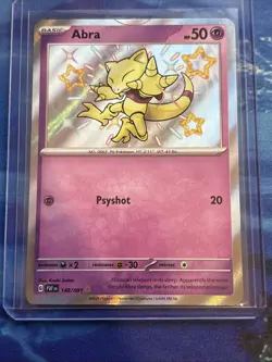 Pokemon TCG Abra 148/091 Paldean Fates Baby Shiny NM - Image 1