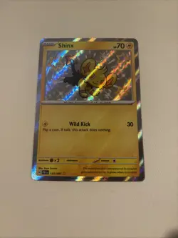 Pokemon TCG Shinx Paldean Fates Holo Card 135/091 Baby Shiny Rare - Image 1
