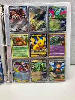99 Pokemon TCG Card Lot with Binder Mixed Cards Collection English and Japanese - Image 2
