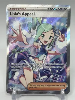Lisias Appeal 234/191 Ultra Rare Full Art Trainer Pokemon Card Near Mint NM - Image 1