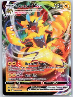 Zeraora VMAX SWSH264 Near Mint SWSH: Sword & Shield Promo Cards Pokemon Shipnow - Image 1
