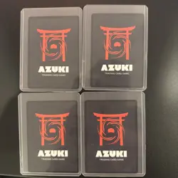 All 4 Azuki TCG IKZ Gates Awakened Limited Edition Rare Presale Promos Cards - Image 2
