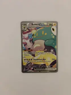 Iono's Bellibolt ex 183/159 SV09 Journey Together SIR Holo Pokemon Card NM - Image 1