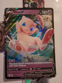The Pokemon Company Mew V 069/189 Jumbo Cards Promo Holo 180 HP EN - Image 1