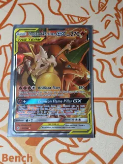 Pokemon TCG Charizard Braixen Tag Team GX Cosmic Eclipse Holo Ultra Card 22/236 - Image 1