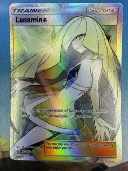 Lusamine 110/111 Full Art Crimson Invasion 2017 Pokemon Card - Image 1