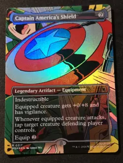 Captain America's Shield - Foil - Borderless - MSH - MTG - NM - EN - 0317 - Image 1