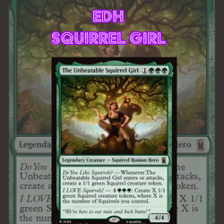 EDH - Squirrel Girl Squirrel Tribal, MTG Commander Deck, Marvel, Bracket 2 - Image 1