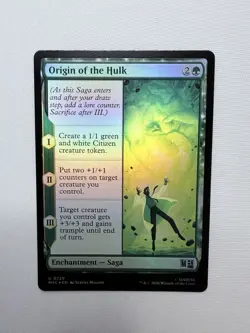 Origin of the Hulk (Foil) Uncommon MTG Marvel Super Heroes Commander M/NM - Image 1