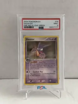 Pokemon 2004 Haunter 34/112 FireRed & LeafGreen PSA 9 English - Image 1